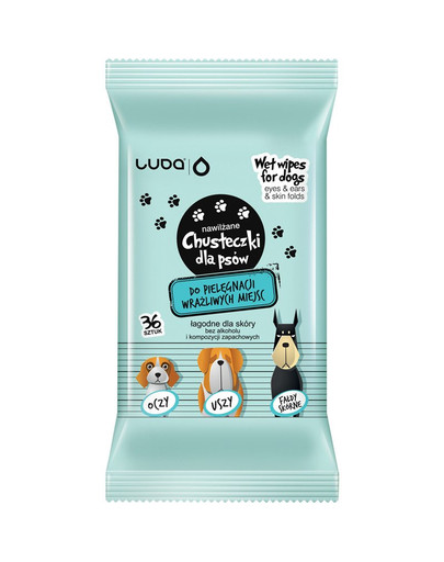 LUBA Salviette per cani per aree sensibili