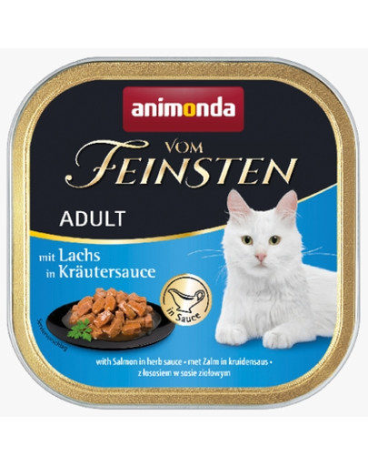 ANIMONDA Vom Feinsten senza cereali 100 g - salmone in salsa delle erbe