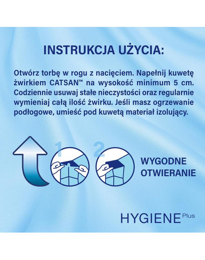 CATSAN Hygiene Plus 20l lettiera naturale per gatti