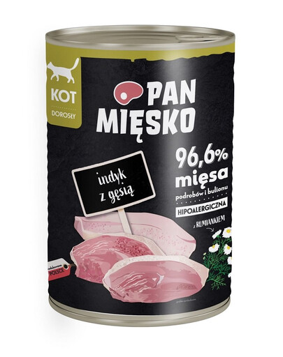 O'CANIS Kaczka, drób, olej kartamusowy 400 g 5 + 1 GRATIS