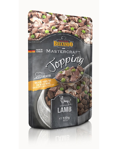 BELCANDO Mastercraft Topping Agnello con piselli 100 g