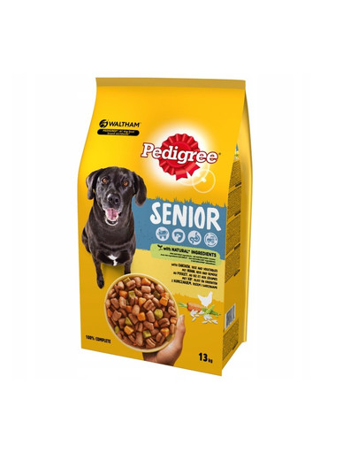 PEDIGREE Senior Cibo secco con pollo, riso e verdure 13 kg