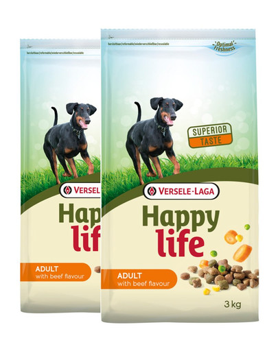 VERSELE-LAGA Happy life adult beef 30kg (2x15kg)