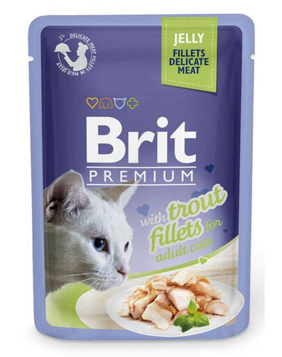 BRIT Premium Fillets in Jelly saszetki w galaretce dla kota 24 x 85 g