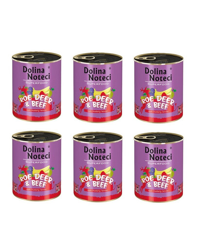 DOLINA NOTECI Premium SuperFood Capriolo e manzo 6 x 800g