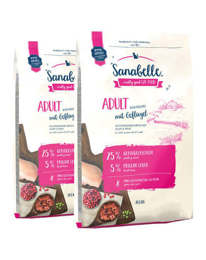 SANABELLE Adult pollame 20 kg (2 x 10 kg)