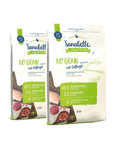 SANABELLE No grain pollame 20 kg (2 x 10 kg)