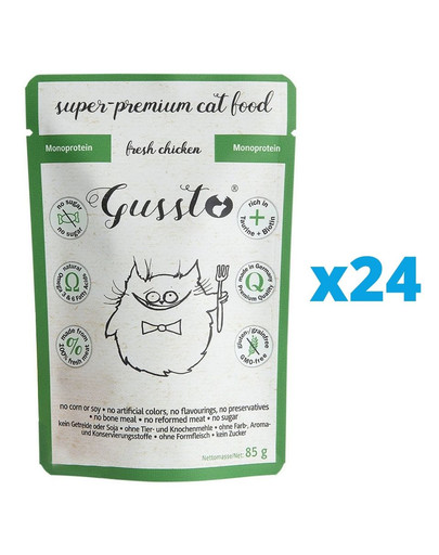 GUSSTO Fresh Chicken - carne fresca di pollo 24x85 g