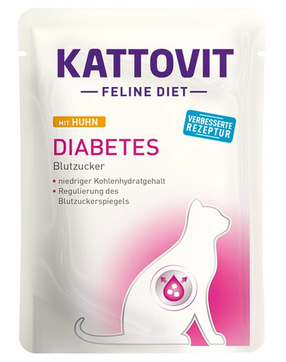 KATTOVIT Feline Diet Diabetes Chicken kurczak 24 x 85 g