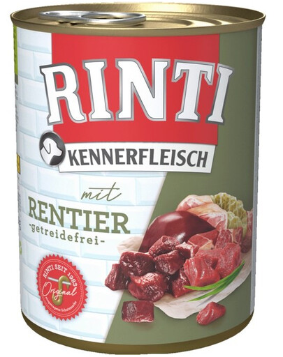 RINTI Kennerfleisch Reindeer renifer 12 x 800 g