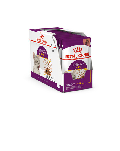 ROYAL CANIN Sensory Taste jelly 48x85 g kawałki w sosie dla kotów dorosłych pobudzające wrażenia smakowe