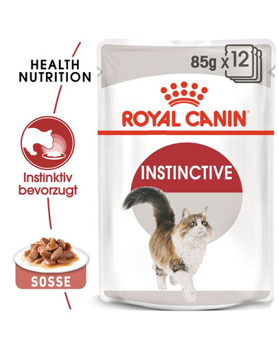 ROYAL CANIN Instinctive 24x85 g w sosie karma mokra w sosie dla kotów dorosłych, wybrednych
