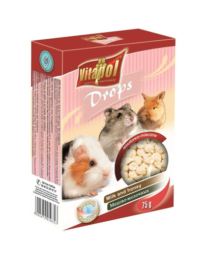 VITAPOL Gocce di latte e miele per roditori 75 g