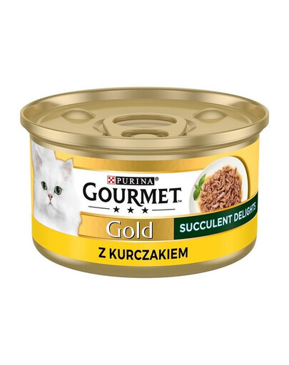 GOURMET Gold Adult Succulent Delights med kyckling 85g