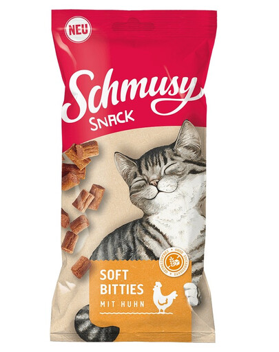 SCHMUSY SNACK Soft Bities miękkie kąski z kurczakiem 16*60 g