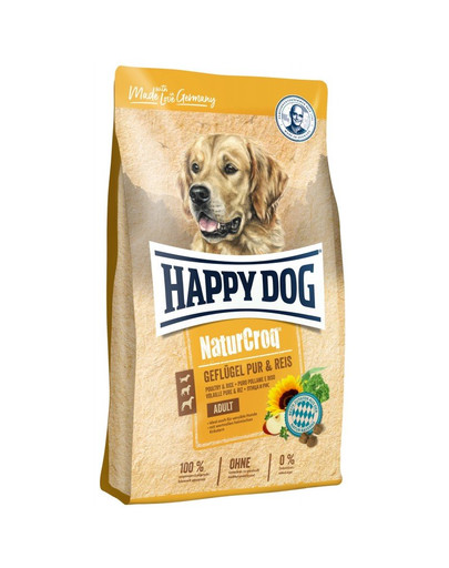 HAPPY DOG NaturCroq Pollame e riso 11 kg