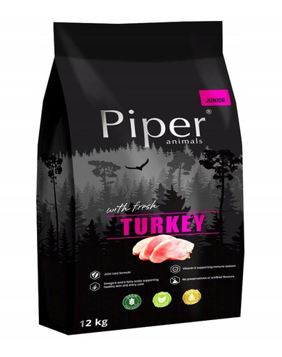 PIPER Cibo secco per cani Junior con tacchino 12kg