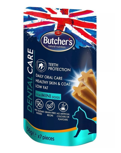 BUTCHER'S Butcher's Dental Care for Mini Dogs 56g les friandises denstist pour chiens de races miniatures