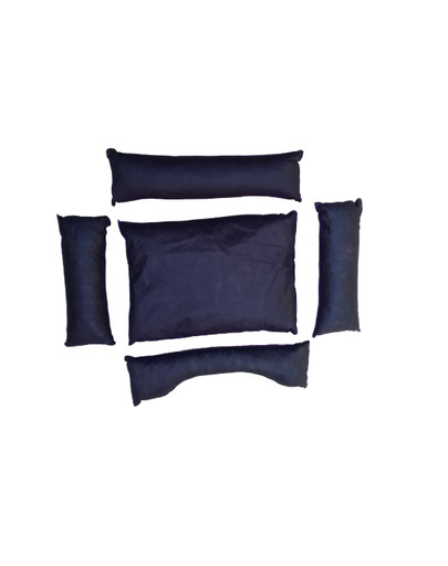 FERA Divano letto con cuscino 125 x 100 cm in acciaio con zampe