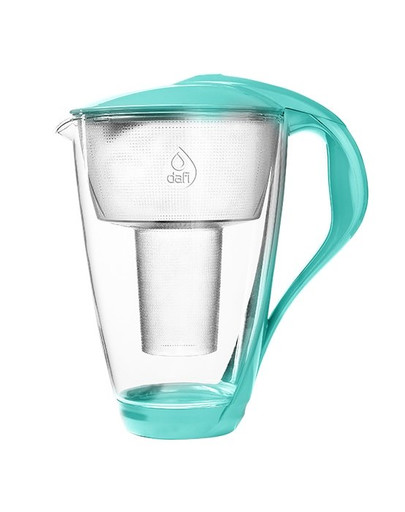 DAFI Caraffa filtrante in vetro con sensore Crystal LED da 2,0 l menta