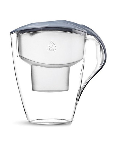 DAFI Astra Unimax Led Sensor caraffa filtrante da 3,0 l con indicatore led color acciaio + cartuccia