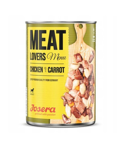 JOSERA Meatlovers menu kurczak z marchewką  800g