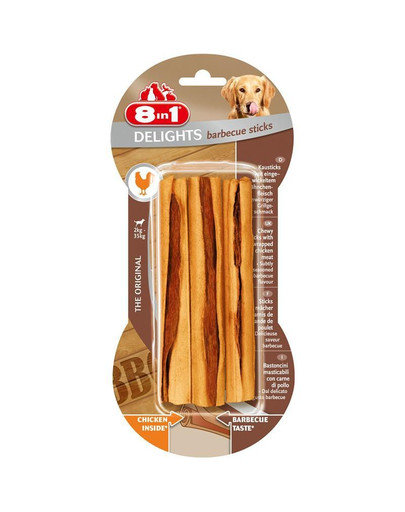 8IN1 Leccornia per cani Delights Barbecue Sticks