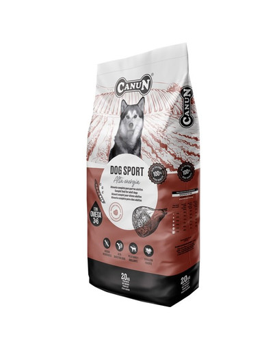 CANUN Dog Sport 20 kg Alimento a base di manzo per cani energici e sportivi