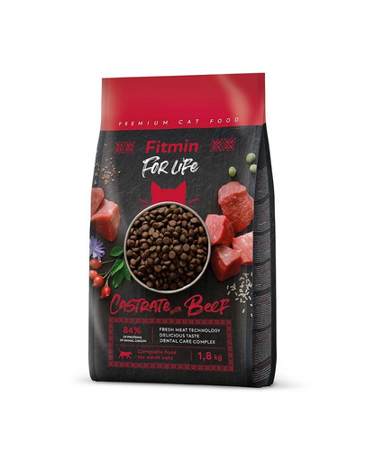 FITMIN Cat For Life Castrate Beef 1,8kg