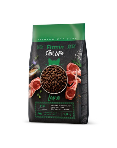 FITMIN Cat For Life Adult Lamb 1,8 kg per gatti adulti con agnello
