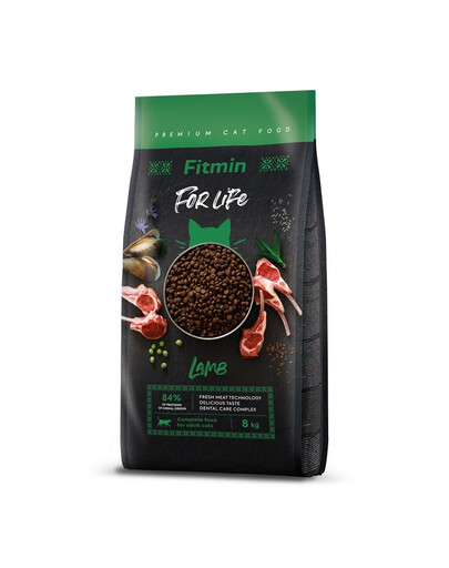FITMIN Cat For Life Adult Lamb 8 kg dla dorosłych kotów z jagnięciną