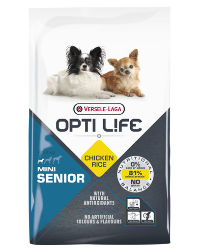 VERSELE-LAGA Senior Mini - Cibo per cani adulti di piccola taglia e miniatura 7,5 kg Pollame
