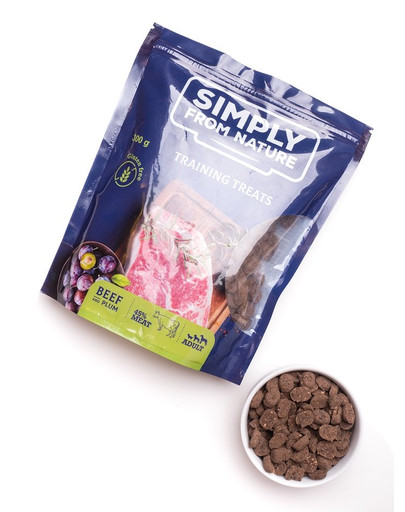 SIMPLY FROM NATURE Training Treats con manzo e prugne 300 g