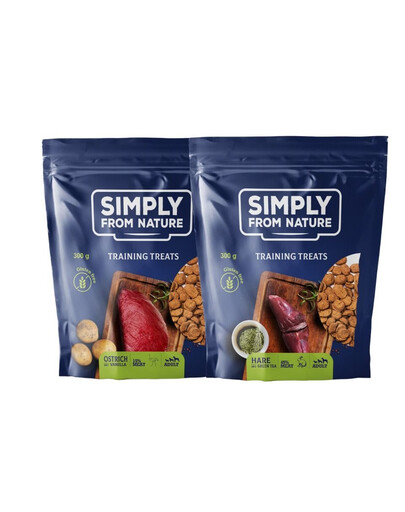 SIMPLY FROM NATURE Przysmaki treningowe ZESTAW 300 g x 2 szt.
