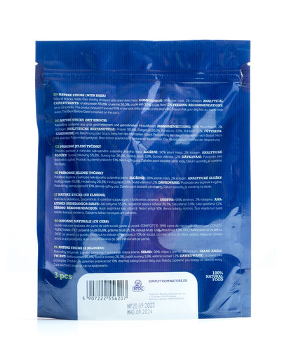 SIMPLY FROM NATURE Nature Sticks con cervo 3 pz.