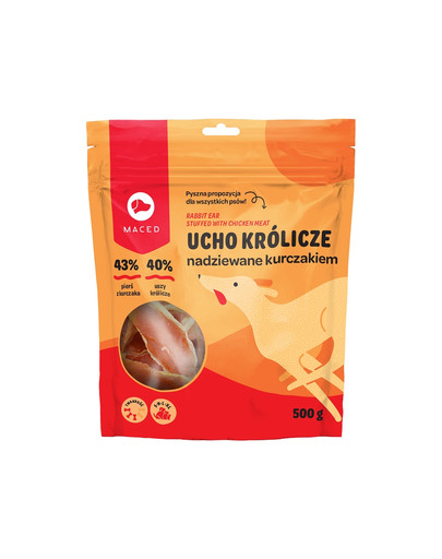 MACED Orecchio di coniglio con pollo 500g