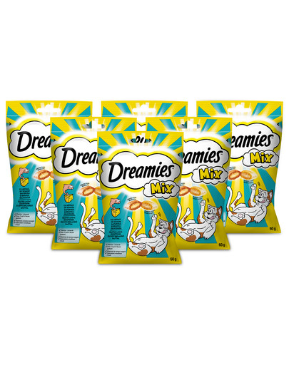 DREAMIES Bocconcino per gatti al salmone e formaggio 6 x 60 g