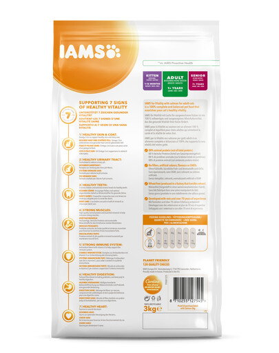IAMS Cat Adult All Breeds Salmon mit Lachs und Huhn 3 kg