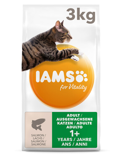 IAMS Cat Adult All Breeds Salmon mit Lachs und Huhn 3 kg