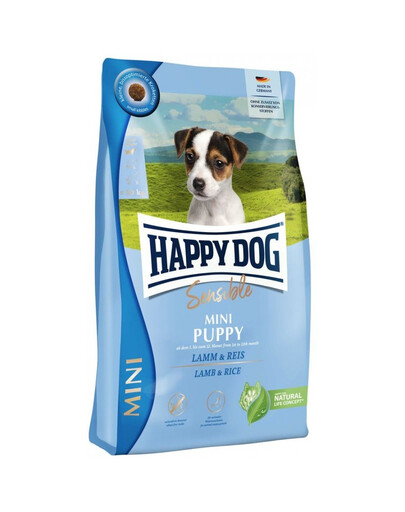 HAPPY DOG Sensible Mini Puppy 4kg agnello con riso