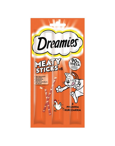 DREAMIES Bocconcino per gatti adulti con delizioso pollo 14x30 g
