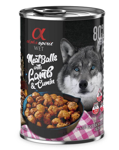 ALPHA SPIRIT Polpette di carne di agnello e cumino 400 g