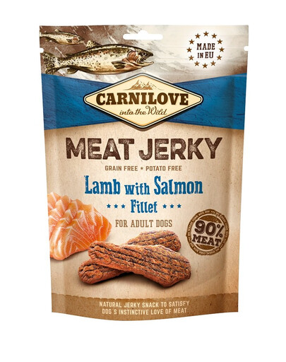 CARNILOVE Jerky Lamb with Salmon fillet 100g jagnięciną z filetem z łososia