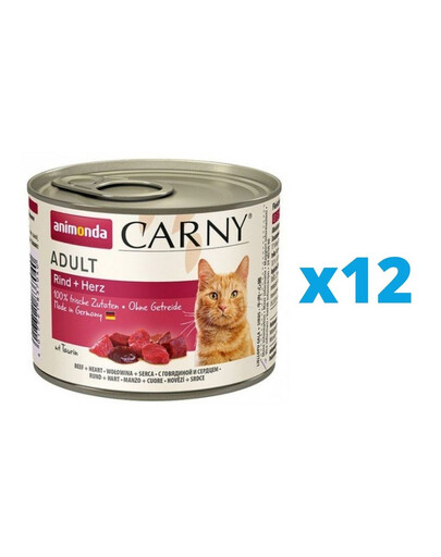 ANIMONDA Carny Adult manzo e agnello 12 x 200g