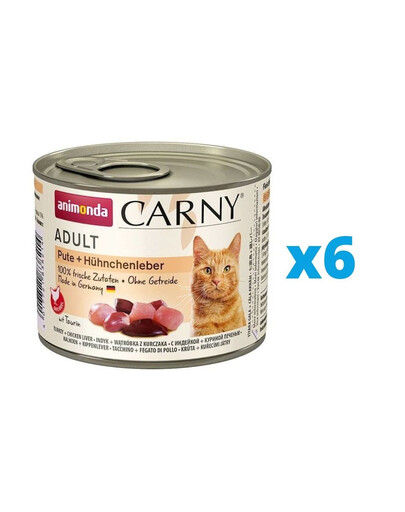ANIMONDA Carny Adult karma dla kota puszka 6 x 200g