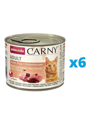 ANIMONDA Carny Adult karma dla kota puszka 6 x 200g