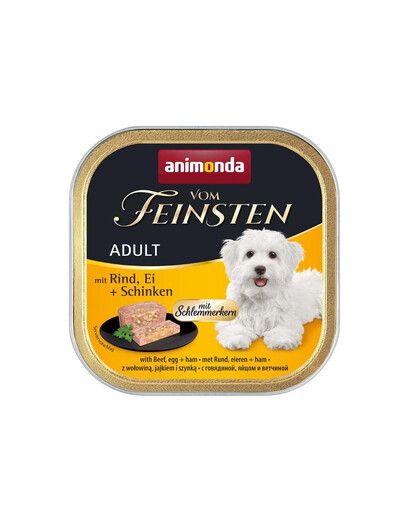 ANIMONDA Vom Feinsten Adult wołowina z jajkiem i szynką 22x150 g