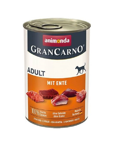 ANIMONDA GranCarno Wieprzowina z kaczką dla psa 12x400 g