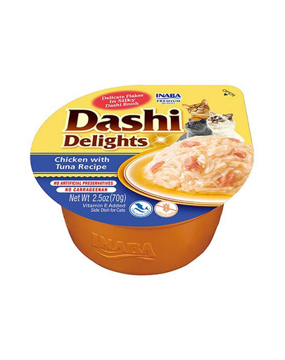INABA Cat Dashi Delights Pollo e tonno 70g