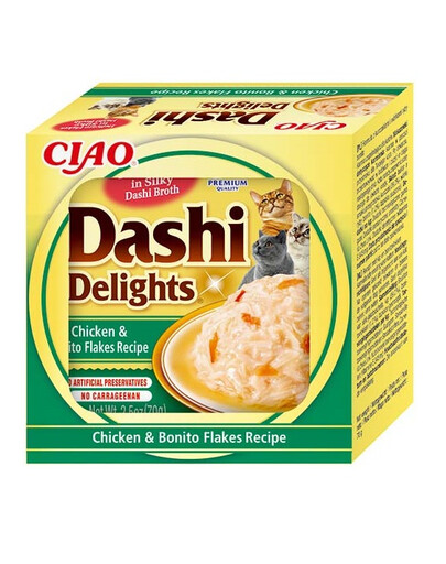 INABA Cat Dashi Delights Pollo e tonno bonito 70g